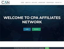 Tablet Screenshot of cpaaffiliatesnetwork.com